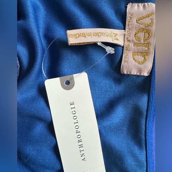 ANTHROPOLOGIE Verb Pallahvi Singhee CUT OUT Tropical Halter Maxi Dress SZ MED - Picture 7 of 9